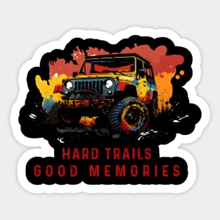 Off Road 4x4 Jeep Lover T-Shirt with Quote Sticker